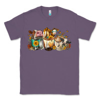 Lavender Cows And Coffee Classic Tee - FaDigitalArtStudio