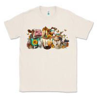 Natural Cows And Coffee Classic Tee - FaDigitalArtStudio