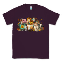 Plum Cows And Coffee Classic Tee - FaDigitalArtStudio