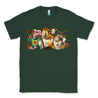 Sports Green Cows And Coffee Classic Tee - FaDigitalArtStudio