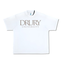 White Drury University Urban Heavy Tee - linhVisuals