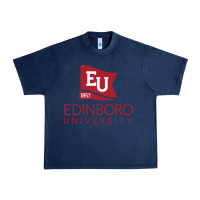 Navy Edinboro University Urban Heavy Tee - linhVisuals