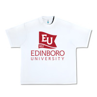 White Edinboro University Urban Heavy Tee - linhVisuals