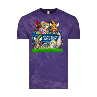 Cloud Purple easter Vintage Tee - CowhideDigitalArt