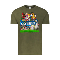 Vintage Olive easter Vintage Tee - CowhideDigitalArt