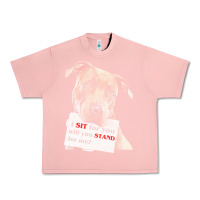 Salmon pitbull t  shirt i sit for you will you stand for me t  shirt Urban Heavy Tee - linhVisuals
