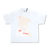 White pitbull t  shirt i sit for you will you stand for me t  shirt Urban Heavy Tee - linhVisuals