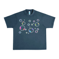 Midnight Navy bubbles t  shirt bubbles t  shirt Urban Heavy Tee - linhVisuals