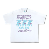 White axolotl questions Urban Heavy Tee - linhVisuals