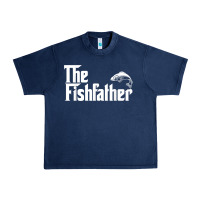 Navy mens the fishfather funny fish father day lover t shirt t shirt Urban Heavy Tee - linhVisuals