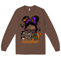 Chestnut one spooky teacher Long Sleeve Tee - SublimationCraftShop