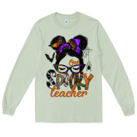 Matcha one spooky teacher Long Sleeve Tee - SublimationCraftShop