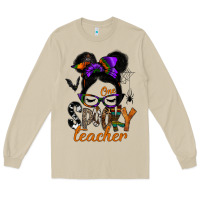 Mushroom one spooky teacher Long Sleeve Tee - SublimationCraftShop