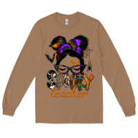 Toasted Coconut one spooky teacher Long Sleeve Tee - SublimationCraftShop