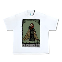 White neko case clässic Urban Heavy Tee - linhVisuals