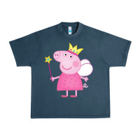 Midnight Navy pig Urban Heavy Tee - linhVisuals
