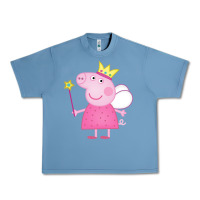 Pebble Blue pig Urban Heavy Tee - linhVisuals