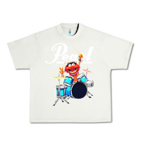 Pistachio the muppet show animal playing pearl drums Urban Heavy Tee - linhVisuals