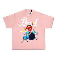 Salmon the muppet show animal playing pearl drums Urban Heavy Tee - linhVisuals