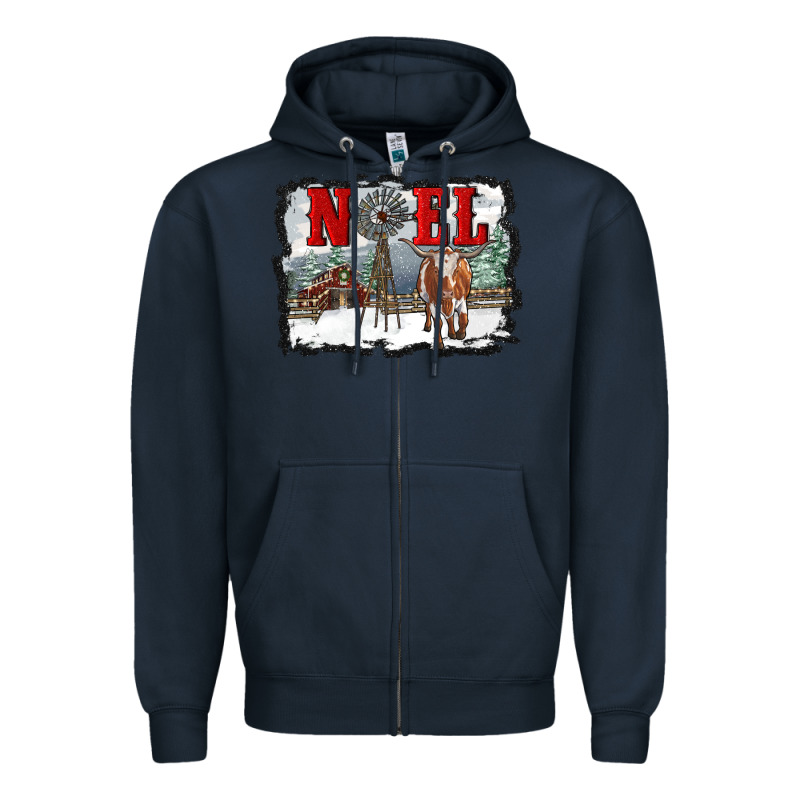 Noel With Windmill And Farm Zipper Hoodie by RanaPortraitStore | Teevron