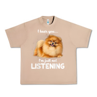 Burro pomeranian i hear you not listening t shirt Urban Heavy Tee - linhVisuals