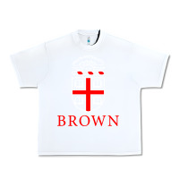 White brown university Urban Heavy Tee - linhVisuals