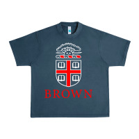 Midnight Navy brown university Urban Heavy Tee - linhVisuals