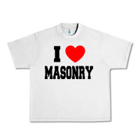 Lunar Rock i love masonry Urban Heavy Tee - linhVisuals