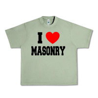 Oil Green i love masonry Urban Heavy Tee - linhVisuals