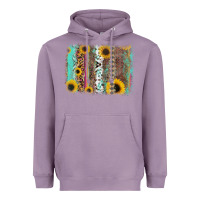 Lavender aztec leopard turquoise sunflower background Heavyweight Hoodie - RanaPortraitStore