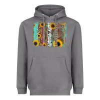 Storm aztec leopard turquoise sunflower background Heavyweight Hoodie - RanaPortraitStore
