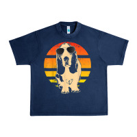 Navy retro basset hound t shirt men women kids gift t shirt Urban Heavy Tee - linhVisuals