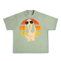 Oil Green retro basset hound t shirt men women kids gift t shirt Urban Heavy Tee - linhVisuals