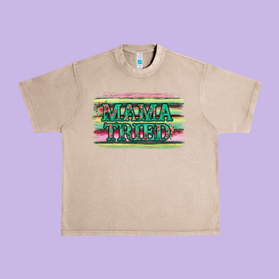Floral Mama Tried Urban Heavy Tee Designed By Jasminsmagicworld