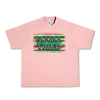 Salmon Floral Mama Tried Urban Heavy Tee - Jasminsmagicworld