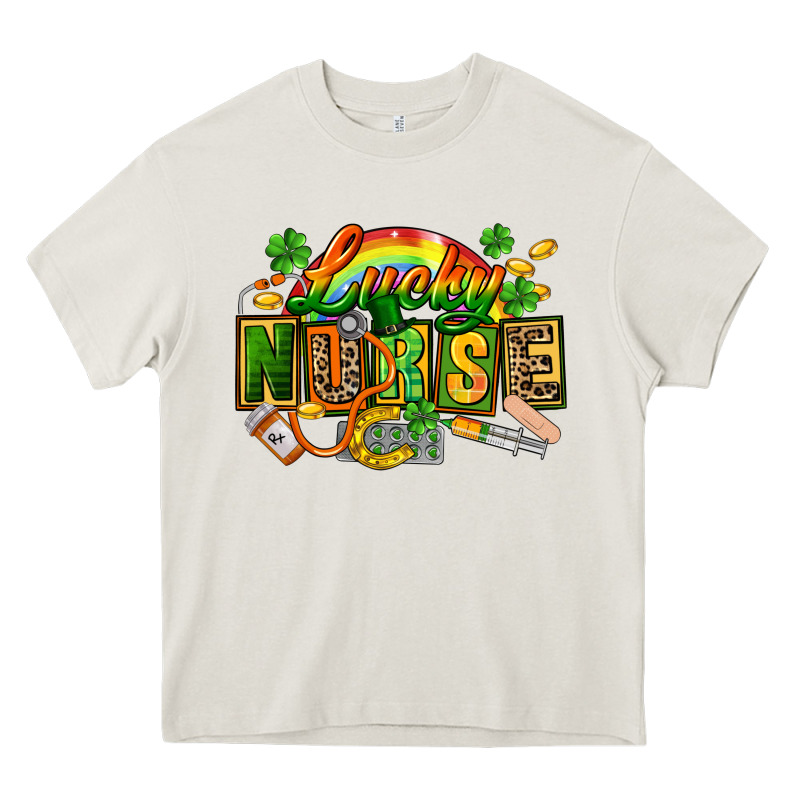 Lucky Nurse  St. Patricks Day Heavy Core Tee by FaDigitalArtStudio | Teevron