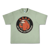 Oil Green as slow as possible Urban Heavy Tee - linhVisuals