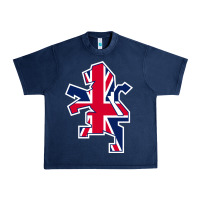 Navy great britain national Urban Heavy Tee - linhVisuals