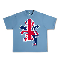 Pebble Blue great britain national Urban Heavy Tee - linhVisuals