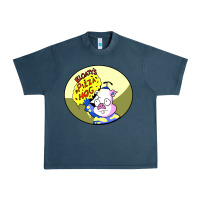 Midnight Navy bloaty pizza hog Urban Heavy Tee - linhVisuals