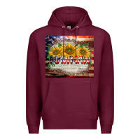 Burgundy patriotic mawmaw tumbler Premium Hoodie - BarkalooDesign