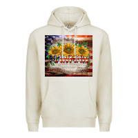 Oatmeal Heather patriotic mawmaw tumbler Premium Hoodie - BarkalooDesign