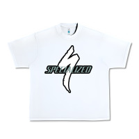 White Specialized Bikes Bicycle Urban Heavy Tee - linhVisuals