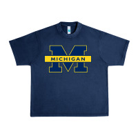 Navy michigan Urban Heavy Tee - linhVisuals