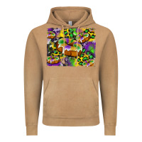 Vintage Camel mardi gras cake glitterleopard and cowhide background Vintage Hoodie - Artiststas