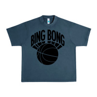 Midnight Navy black bing bong Urban Heavy Tee - linhVisuals