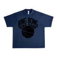 Navy black bing bong Urban Heavy Tee - linhVisuals