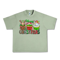 Oil Green Merry Christmas Urban Heavy Tee - CowhideDigitalArt