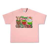 Salmon Merry Christmas Urban Heavy Tee - CowhideDigitalArt