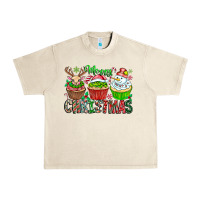 Sandshell Merry Christmas Urban Heavy Tee - CowhideDigitalArt